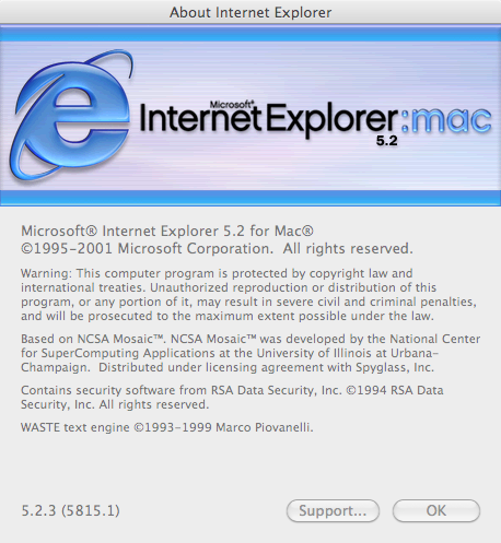Internet explorer for mac os high sierra
